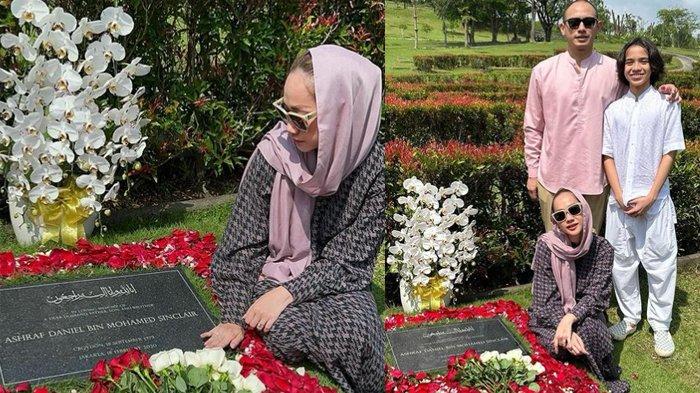 BCL nyekar bersama Tiko ke makam Ashraf Sinclair 1
