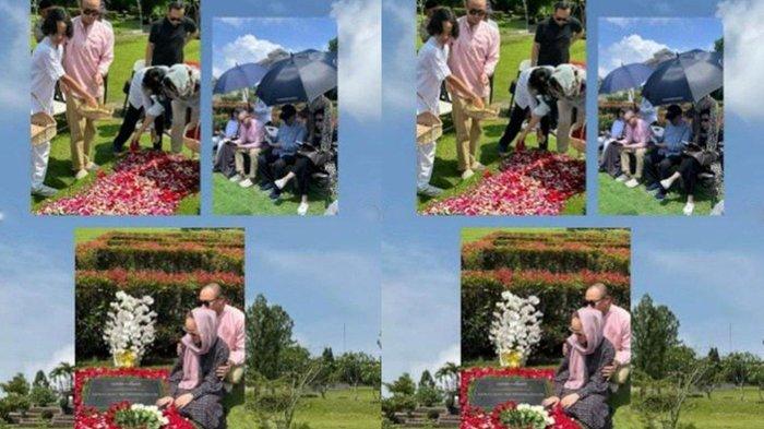 BCL nyekar bersama Tiko ke makam Ashraf Sinclair