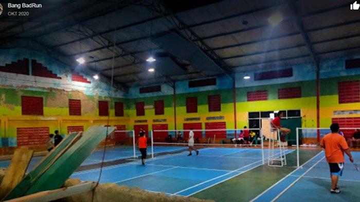 Bagian dalam GOR Haji Bantong disinyalir milik mantan mertua Kurnia Meiga