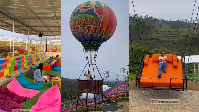 Beberapa wahana di Malang Dreamland 2024, salah satu wisata di Malang yang sedang viral