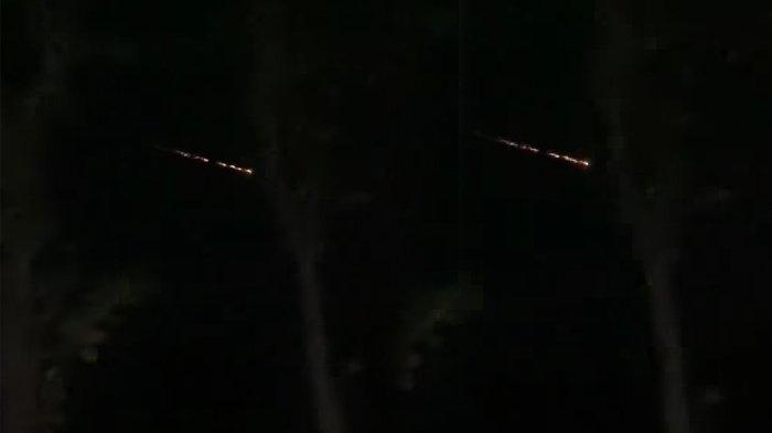 Benda asing mirip bola api diduga meteor muncul di langit Jogja
