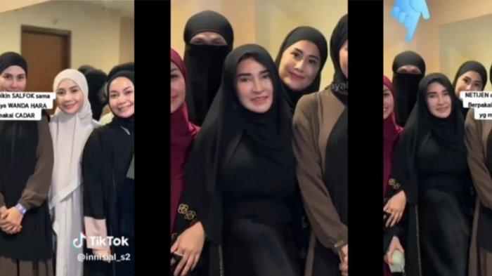 Wanda Hara Selebgram Heboh Pakai Cadar di Kajian Ustadz Hanan Attaki, Padahal Seorang Pria