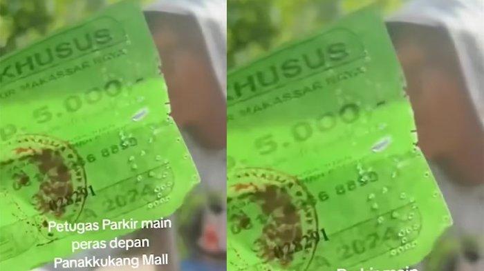 Bukti karcis nominal yang tertera cuma Rp 5000
