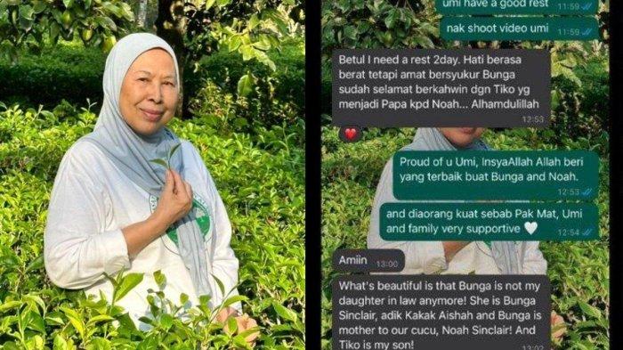 Chat WhatsApp Dida Sinclair, ibu Ashraf Sinclair tak anggap BCL menantu lagi