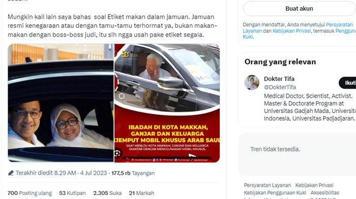 Cuitan Dokter Tifa saat senggol Ganjar Pranowo