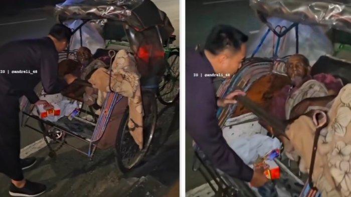 Curhat Mbah Surani Takut Pulang Karena Menantu Cerewet, Pilih Tidur di Becaknya Sambil Meringkuk