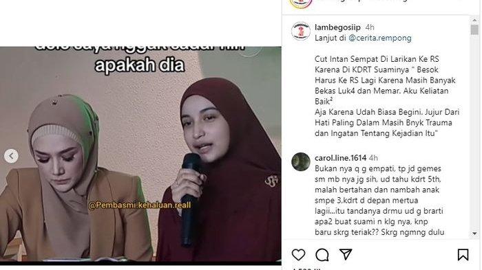 Cut Intan Nabila ungkap dirinya sempat bolak-balik ke rumah sakit usai jadi korban KDRT suaminya.