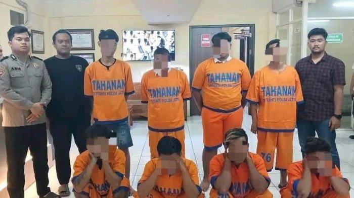 Delapan pesilat yang bikin onar di Polsek Watulimo hingga bikin tiga polisi terluka.