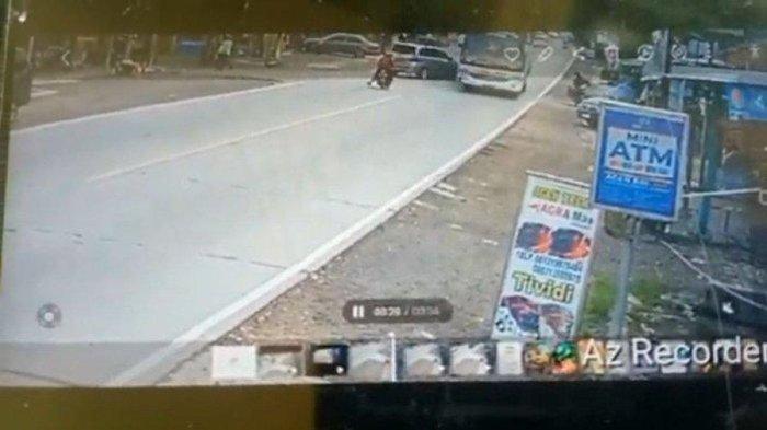 Detik-detik kecelakaan maut di Jalan Raya Margasana, Kecamatan Jatilawang, Kabupaten Banyumas