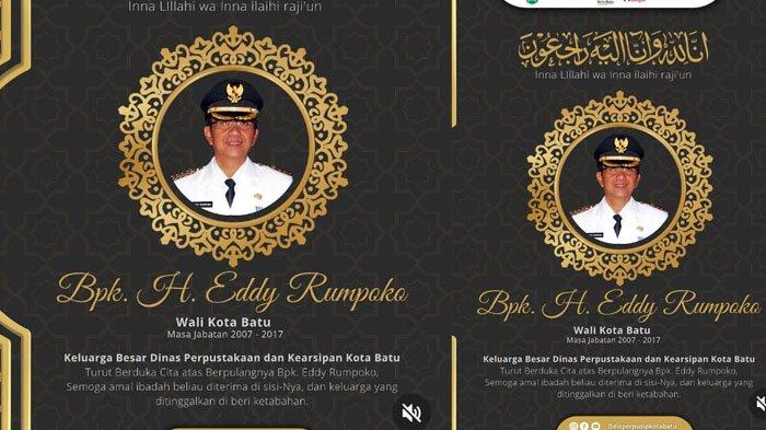 Eddy Rumpoko Mantan Wali Kota Batu Meninggal Dunia