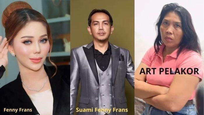 Fenny Frans bos skincare Makassar (kiri), suami (tengah), ART (kanan)