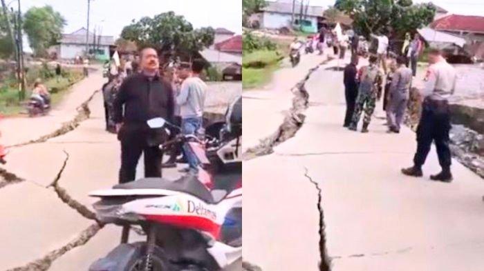 Fenomena tanah bergerak di Bekasi setelah hujan deras