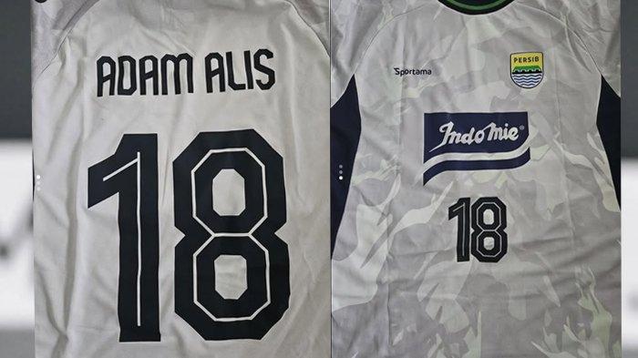 Foto jersey pemain Persib Bandung Adam Alis dilelang 2