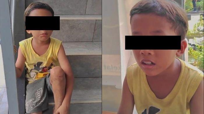Gibran bocah viral nangis kelaparan minta makan malah disiram air ibunya