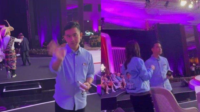 Gibran ketika di belakang panggung debat cawapres 2024