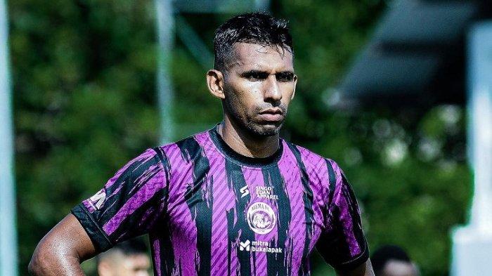 Gilbert Alvarez, pemain asing Arema FC di paruh musim akhir Liga 1 2023.