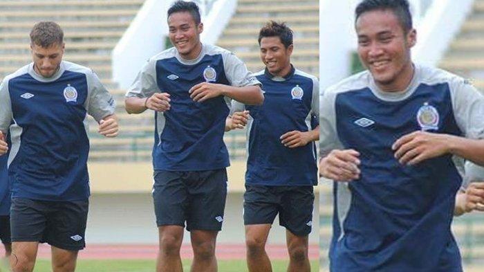 Gunawan Dwi Cahyo (tengah) saat menjadi pemain Arema