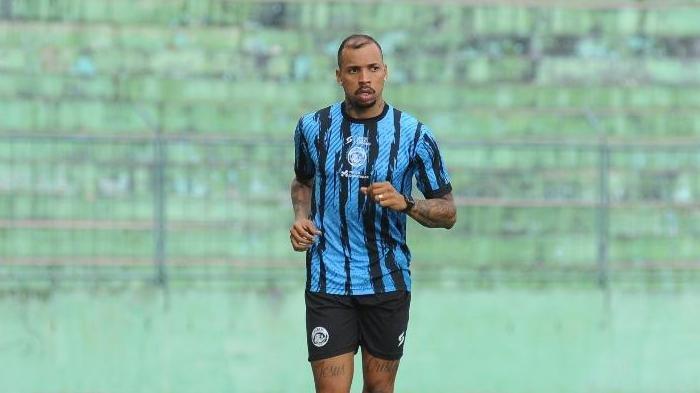Gustavo Almeida, striker Arema FC yang dipinjamkan ke Persija Jakarta pada bursa transfer paruh musim Liga 1 2023.