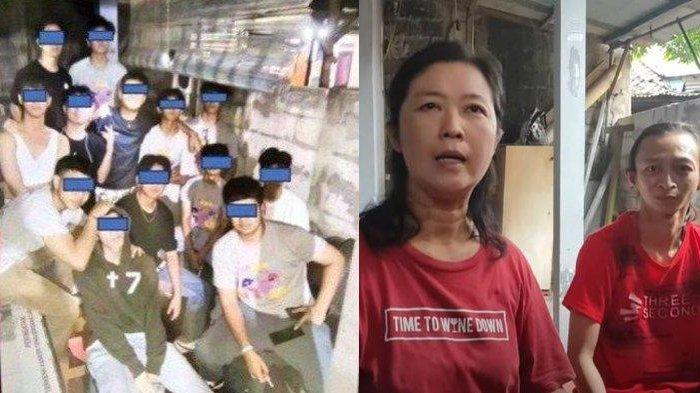 Hermawati (kanan) pemilik warung cerita tabiat anak artis VR dan gengnya sering nongkrong di warung