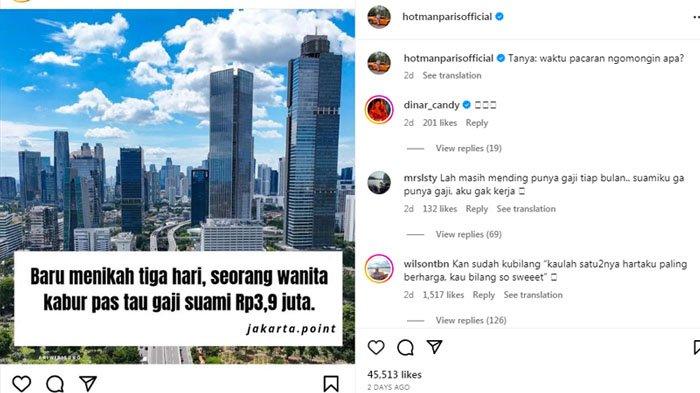 Hotman Paris Ikutan Julid Soal Istri Tinggalkan Suami Bergaji Rp 3,9 Juta, Sorot Masa Pacaran