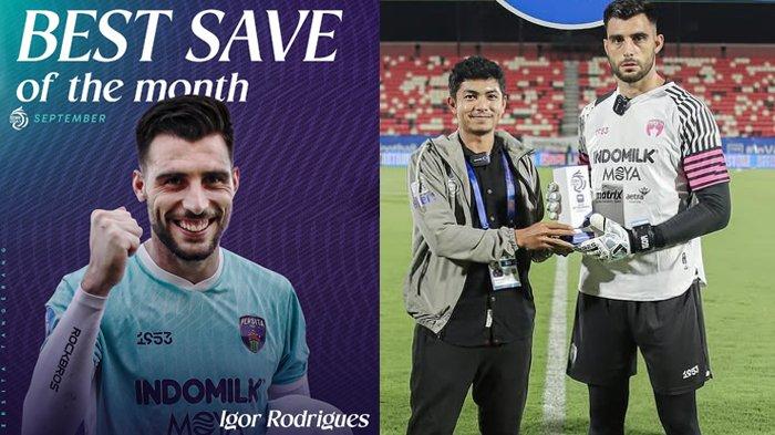 Igor Rodrigues best save Liga 1 2024 bulan September buyar bulan ini gara-gara Arema FC