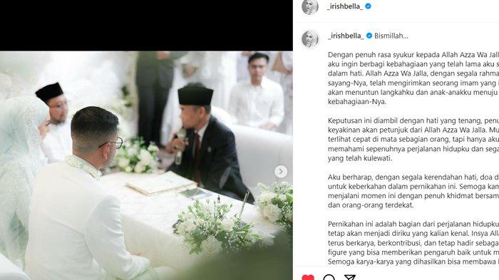 Irish Bella menikah dengan Haldy Sabri
