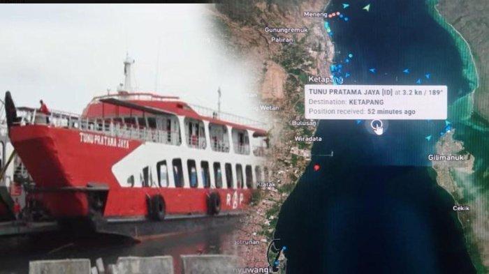 ILUSTRASI - Kapal penyeberangan, KMP Tunu Pratama Jaya dan titik lokasi diduga tempat teggelamnya kapal di selat Bali. KMP Tunu Pratama Jaya tenggelam dalam waktu singkat, kurang dari 20 menit