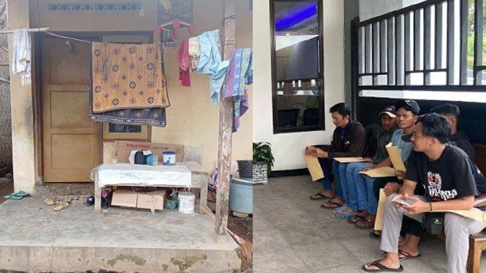 KORBAN KUR PERBANKAN - Penampakan rumah salah satu korban pinjaman KUR perbankan dengan iming-iming bantuan di Desa Sumber Gading, Kecamatan Sumber Wringin, Kabupaten Bondowoso (kiri). Kuasa hukum korban KUR perbankan plat merah di Bondowoso mendampingi enam orang korban yang melapor ke Kejaksaan Negeri, pada Rabu (12/2/2025) (kanan). (SURYAMALANG.COM/Sinca Ari Pangistu)
