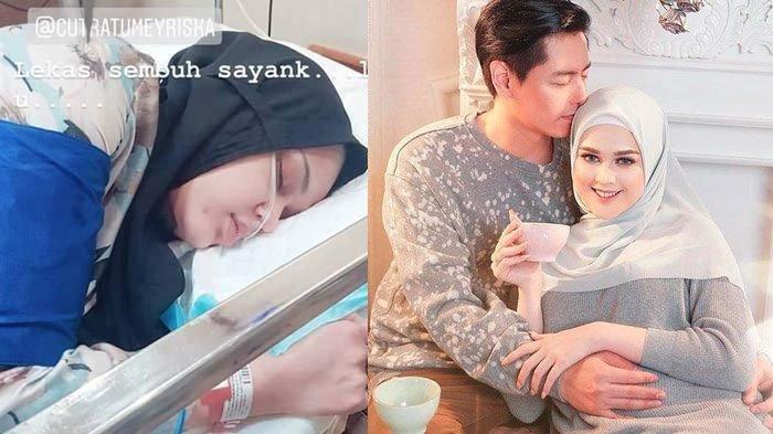 Potret Cut Meyriska saat dirawat di rumah sakit beberapa waktu yang lalu (KIRI) untuk artikel Keanehan Sakit Cut Meyriska Sampai Tak Bisa Berdiri