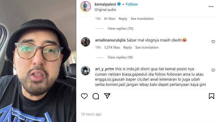 Kemal Pahlevi menanggapi cuitannya soal vlog perceraian Ria Ricis
