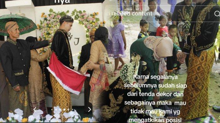 Khalisa dan suaminya menjalani prosesi nikah