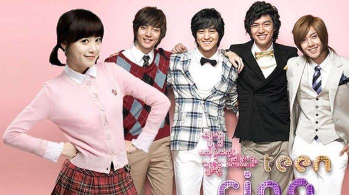 Kim Hyun Joong (pojok kanan) bersama pemeran Boys Before Flowers