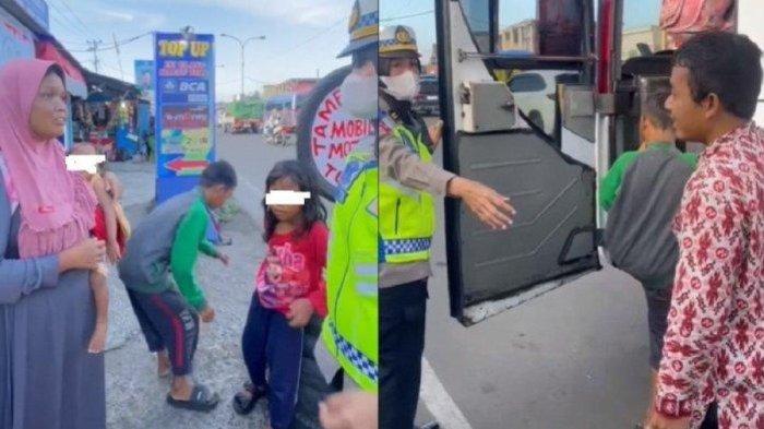 Kisah ibu bawa empat anak kehabisan ongkos saat hendak pulang kampung.