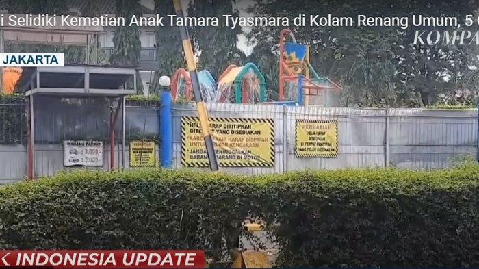 Kolam renang umum Taman Air Tirta Mas Pondok Kelapa TKP anak Tamara Tyasmara tenggelam