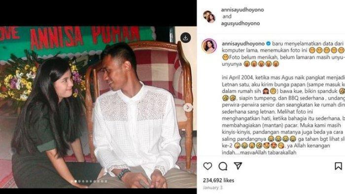 Kolase foto AHY dan Annisa Pohan dulu. (Instagram annisapohan)