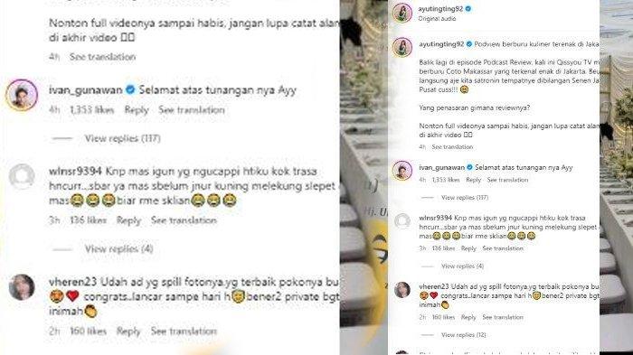 Komentar Ivan Gunawan di postingan Ayu Ting Ting