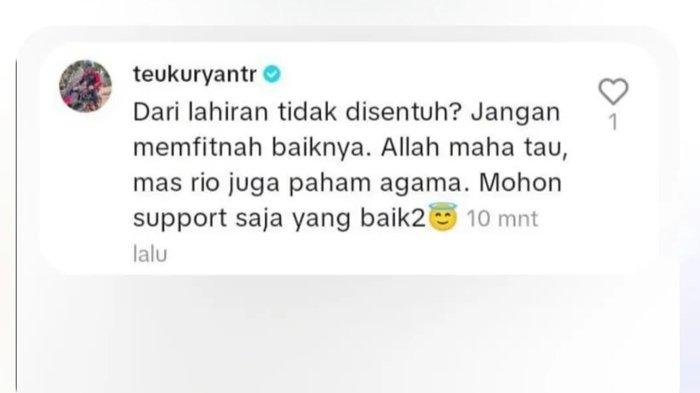 Komentar Teuku Ryan di TikTok