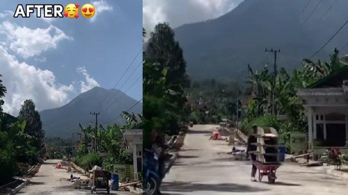 Kondisi jalan di Dusun Segelan Kabupaten Malang diperbaiki Ferry tukang bakso pakai uang pribadi