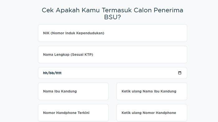 PENERIMA BSU - Tampilan website BPJS Ketenagakerjaan untuk mengecek penerima BSU periode Juni dan Juli 2025.