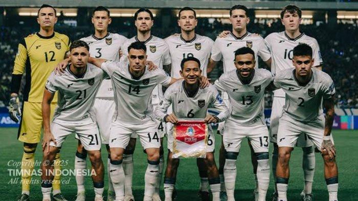 RONDE 4- Potret 11 pemain pertama saat lawa Jepang Vs Indonesia di Kualifikasi Piala Dunia 2026 ronde ketiga, Selasa (10/6/2025). Kini, Indonesia akan melaju ke ronde keempat dengan lawan dari negara-negara Arab.