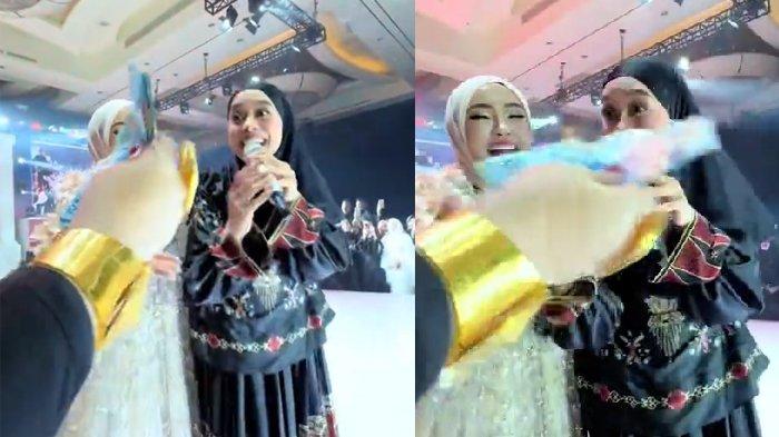 Lesti Kejora kaget mendapat saweran segepok uang dari Mira Hayati
