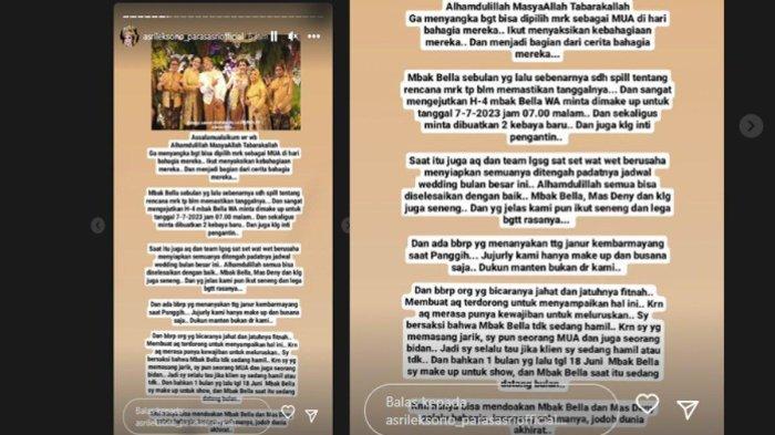 MUA pernikahan Bella Bonita dan Denny Caknan angkat bicara terkait isu hamil duluan