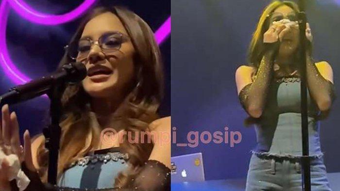 Mahalini nangis saat konser diduga karena dihujat usai oplas