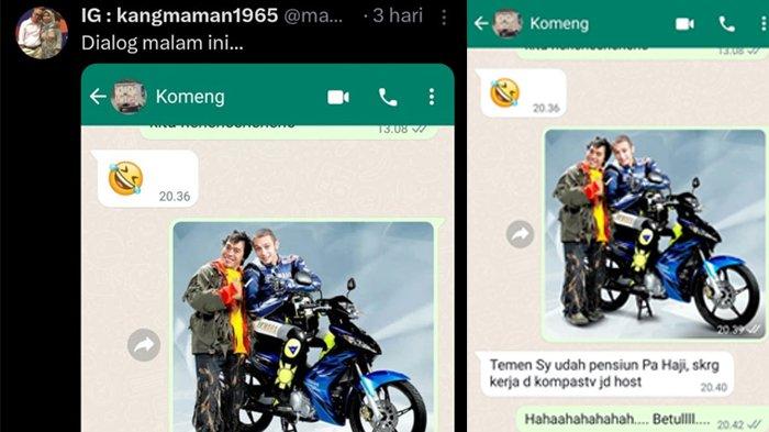 Maman membagikan chat-nya dengan Komeng