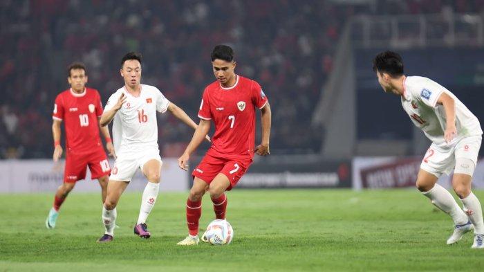 Marselino Ferdinan dalam pertandingan Timnas Indonesia vs Vietnam, 21 maret 2024.