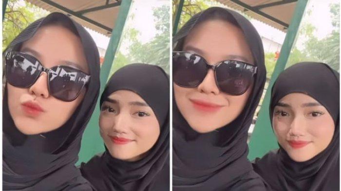 Mayang ketemu Fuji di makam Vanessa Angel