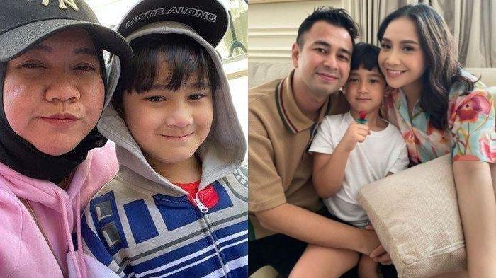 Potret Rafathar bersama Mbak Lala (KIRI) dan bersama Nagita Slavina-Raffi Ahmad (KANAN)