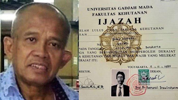 IJAZAH JOKOWI - Sosok Widodo (KIRI) yang viral disebut pencetak ulang ijazah Jokowi pada tahun 2012 silam.