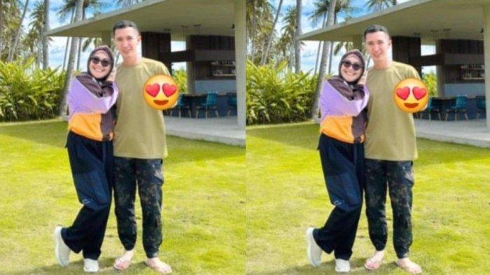 Momen Umi Kalsum bersandar di bahu Fardhana (Instagram @ayutingtingfardhana)