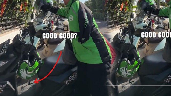 Motor pengemudi ojol yang sudah dimodifikasi